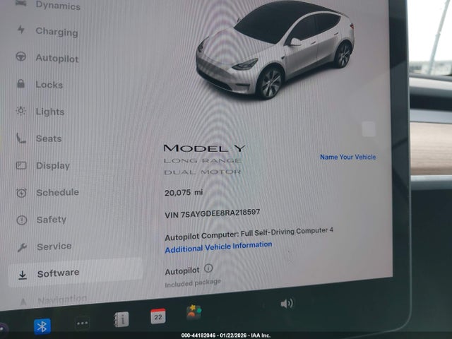 Aukcja sprzedaży 2024 Tesla Model Y Long Range Dual Motor All-wheel Drive, vin: 7SAYGDEE8RA218597, numer aukcji: 44182046