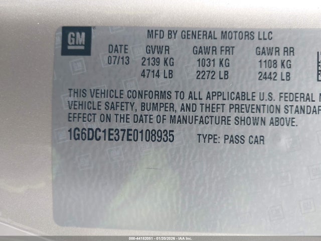 2014 CADILLAC CTS 1G6DC1E37E0108935 Photo 8