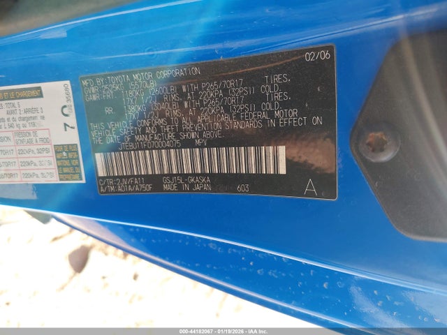 2007 TOYOTA FJ CRUISER JTEBU11F070004075 Photo 8