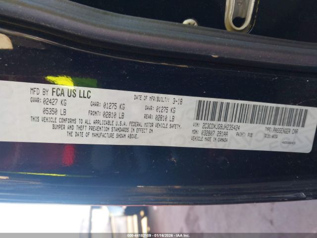 2018 DODGE CHARGER 2C3CDXJG9JH235424 Photo 8