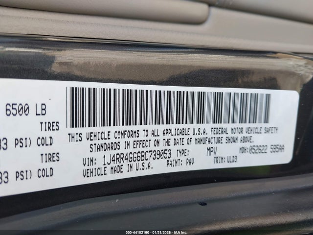 2011 JEEP GRAND CHEROKEE 1J4RR4GG6BC739053 Photo 8