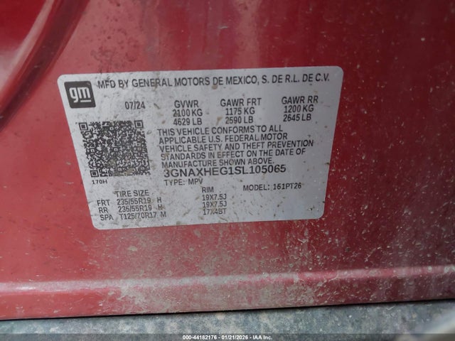 2025 CHEVROLET EQUINOX 3GNAXHEG1SL105065 Photo 8