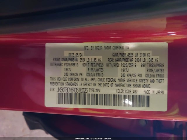JM3KFBDY6R0515026 Mazda Cx-5 2.5 Turbo Premium