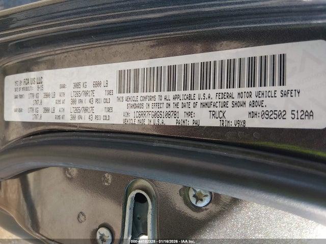 1C6RR7FG0GS108781 RAM 1500 Tradesman