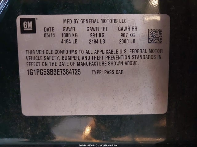 Chevrolet CRUZE LTZ 2014 1G1PG5SB3E7384725 Image 9