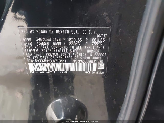 3HGGK5H40JM719441 Honda FIT LX