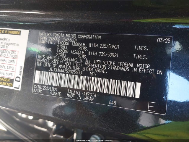 Lexus Rx 350 Premium Plus 2025 JTJCHMAA7S2025633 Image 9