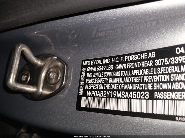 2021 PORSCHE TAYCAN WP0AB2Y19MSA45023 Photo 8