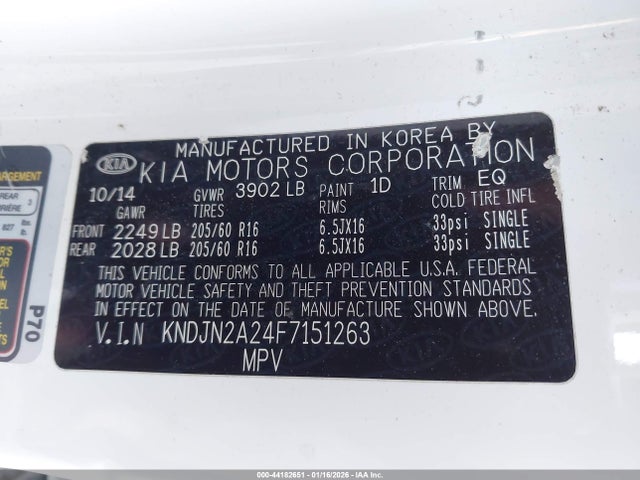 KIA Soul 2015 KNDJN2A24F7151263 Image 9