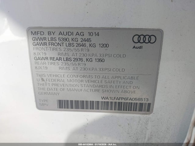 2015 AUDI Q5 WA1LFAFP6FA056513 Photo 8