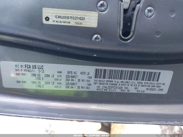 2015 JEEP COMPASS 1C4NJDEB7FD371033 Photo 8