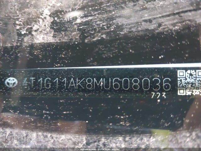 4T1G11AK8MU608036 Toyota CAMRY SE