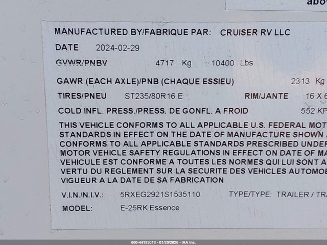 5RXEG2921S1535110 Cruiser Other