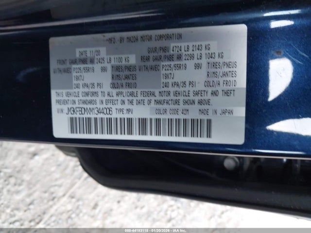 Mazda Cx-5 Grand Touring 2021 JM3KFBDMXM1344006 Image 9