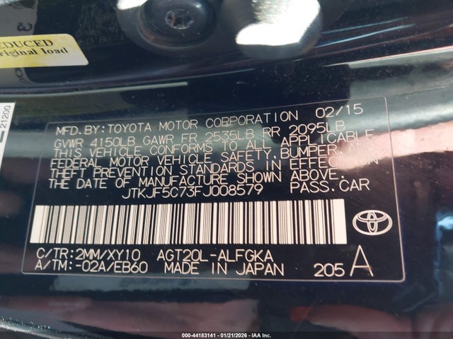 Scion Tc Release Series 9.0 2015 JTKJF5C73FJ008579 Image 9