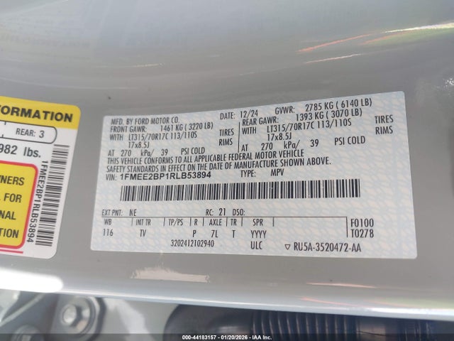 1FMEE2BP1RLB53894 Ford Bronco Wildtrak