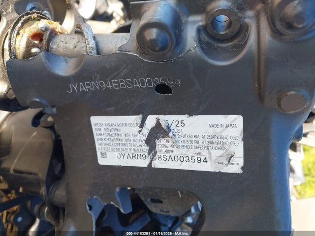 JYARN94E8SA003594 Yamaha MT09