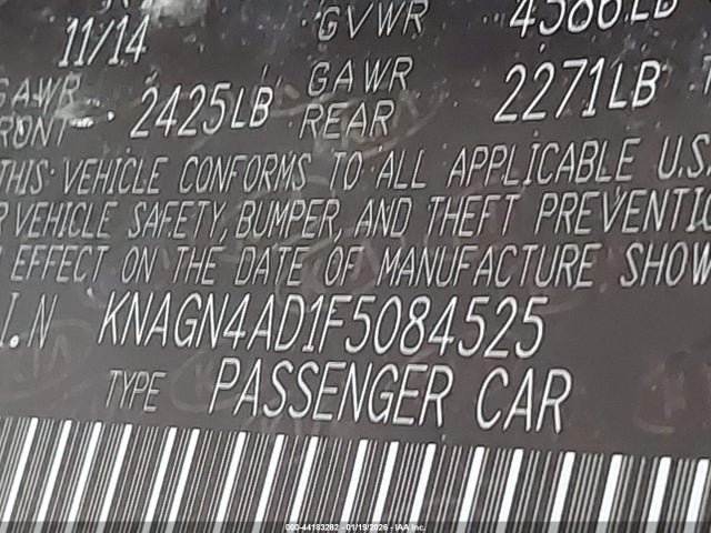 KIA Optima Hybrid Ex 2015 KNAGN4AD1F5084525 Image 9