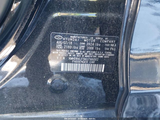 2019 HYUNDAI ELANTRA KMHD84LF5KU746002 Photo 8