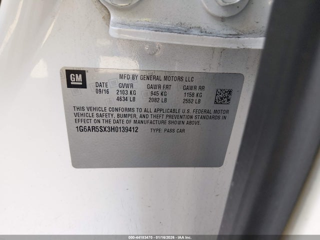 2017 CADILLAC CTS 1G6AR5SX3H0139412 Photo 8