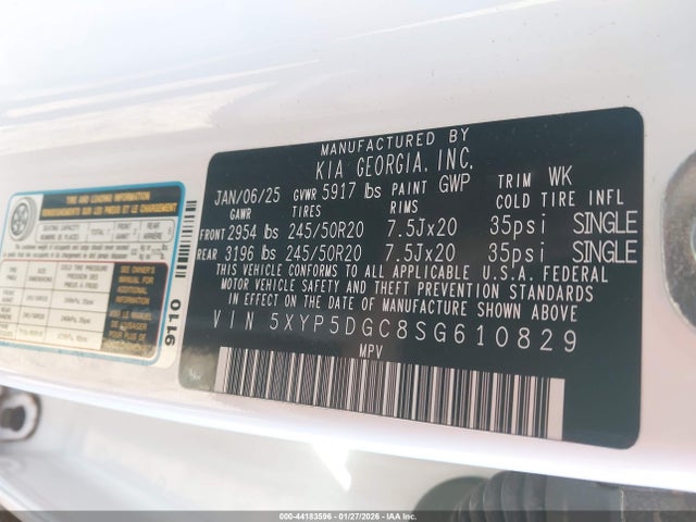 5XYP5DGC8SG610829 KIA Telluride Sx Prestige X-line