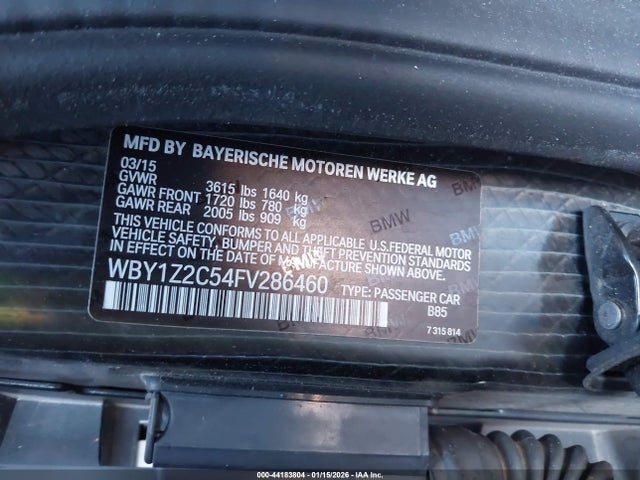 WBY1Z2C54FV286460 BMW I3