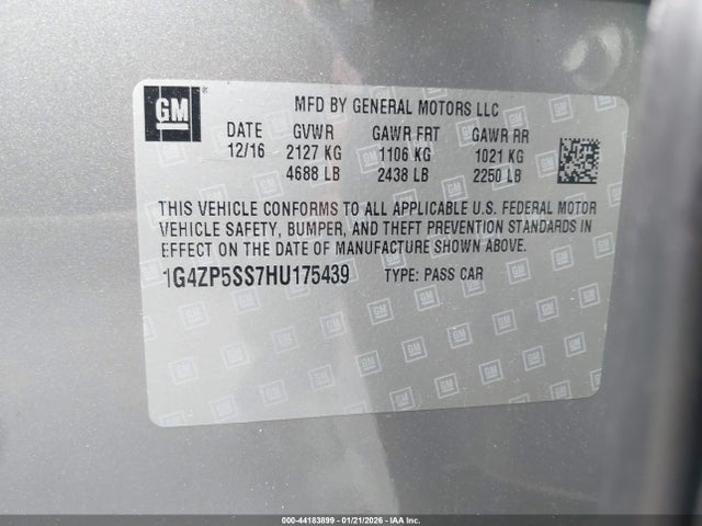 Aukcja sprzedaży 2017 Buick Lacrosse Essence, vin: 1G4ZP5SS7HU175439, numer aukcji: 44183899