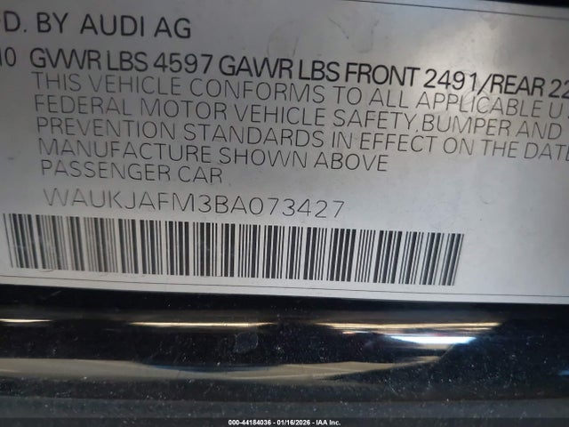 2011 AUDI A3 WAUKJAFM3BA073427 Photo 8