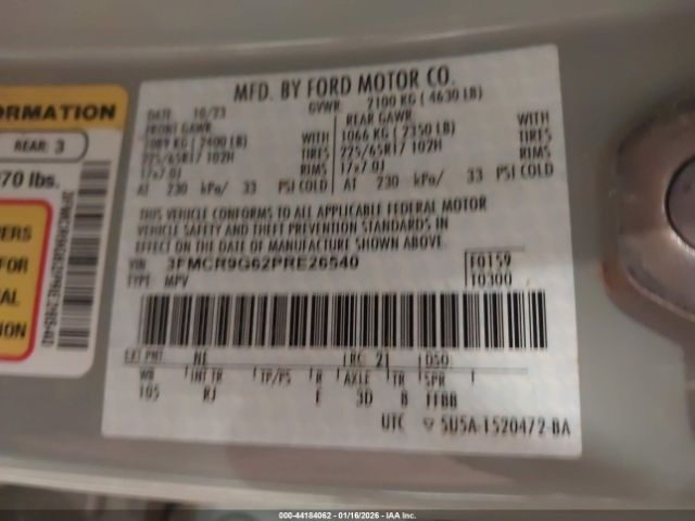 2023 FORD BRONCO SPORT 3FMCR9G62PRE26540 Photo 8