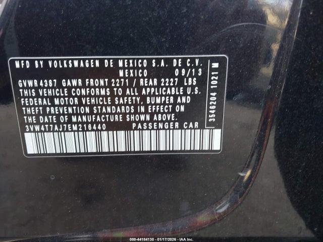3VW4T7AJ7EM216440 Volkswagen JETTA GLI