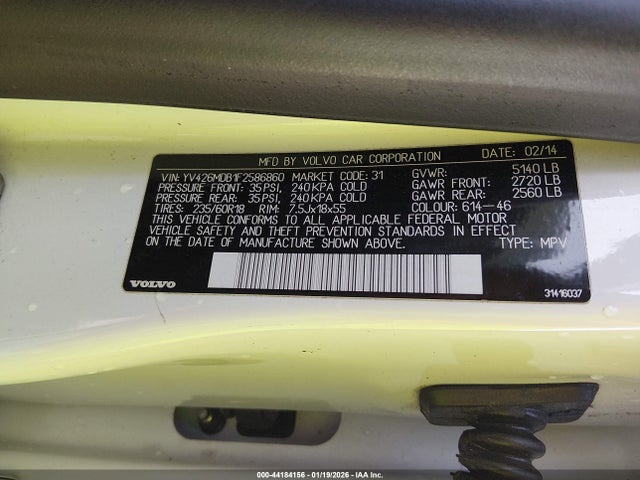 Aukcja sprzedaży 2015 Volvo Xc60 T5 Premier, vin: YV426MDB1F2586860, numer aukcji: 44184156