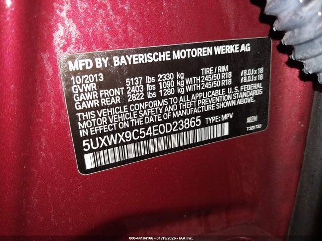 5UXWX9C54E0D23865 BMW X3 Xdrive28i
