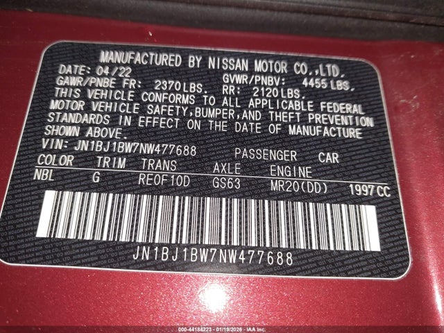 2022 NISSAN ROGUE SPORT JN1BJ1BW7NW477688 Photo 8