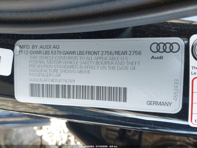 2013 AUDI A6 WAUJGAFC8DN076269 Photo 8