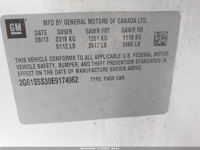 2014 CADILLAC XTS 2G61S5S30E9174962 Photo 8