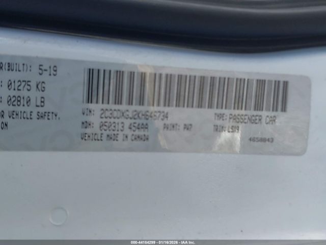 2019 DODGE CHARGER 2C3CDXGJ2KH646734 Photo 8