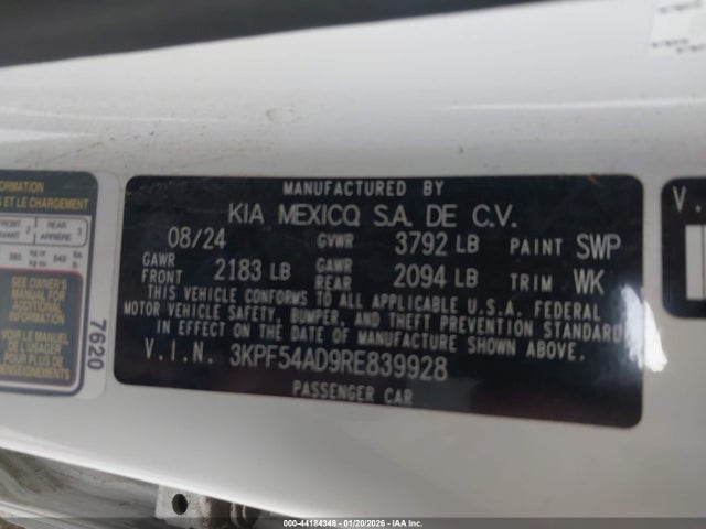 3KPF54AD9RE839928 KIA Forte Gt-line