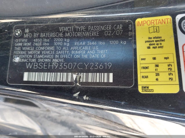 2007 BMW M6 WBSEH93507CY23619 Photo 8