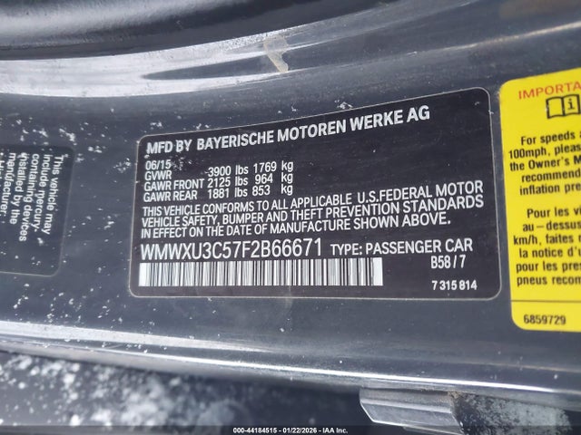 2015 MINI HARDTOP WMWXU3C57F2B66671 Photo 8