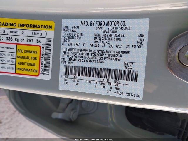 2024 FORD BRONCO SPORT 3FMCR9C64RRF45246 Photo 8