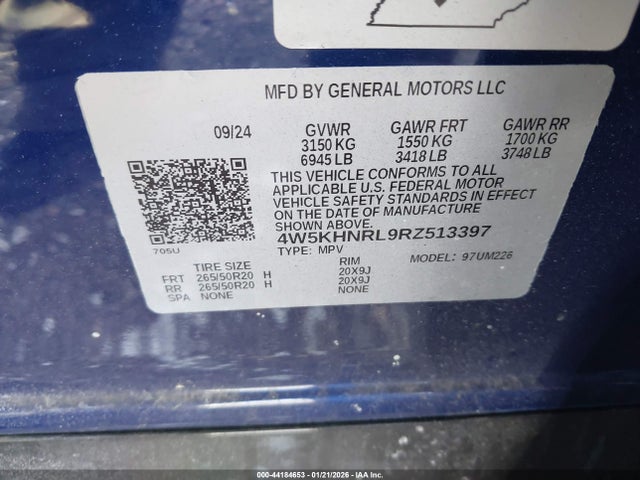 4W5KHNRL9RZ513397 Acura Zdx A-spec