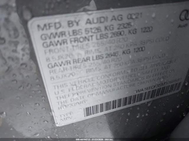 2021 AUDI Q3 WA1EECF35M1088581 Photo 8