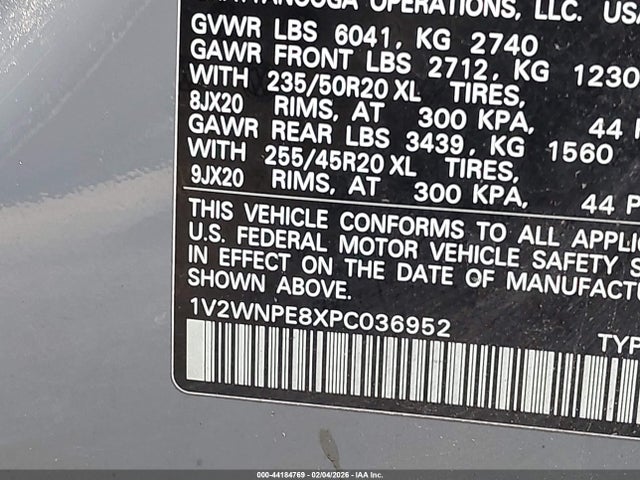 1V2WNPE8XPC036952 Volkswagen Id.4 Awd Pro S