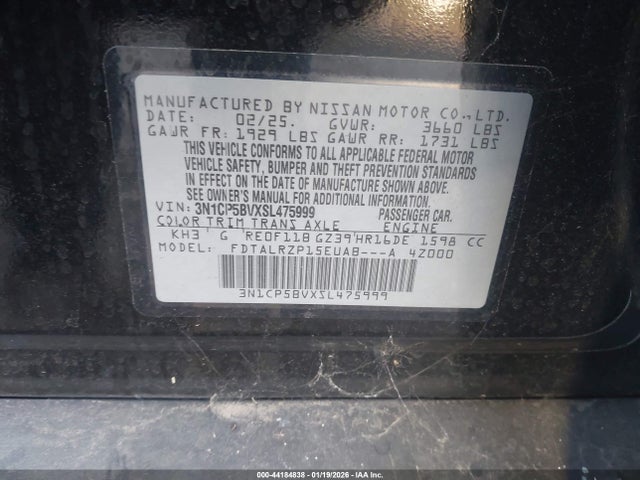 2025 NISSAN KICKS PLAY 3N1CP5BVXSL475999 Photo 8