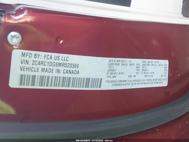Chrysler Voyager Lxi 2021 2C4RC1DG6MR520369 Image 9