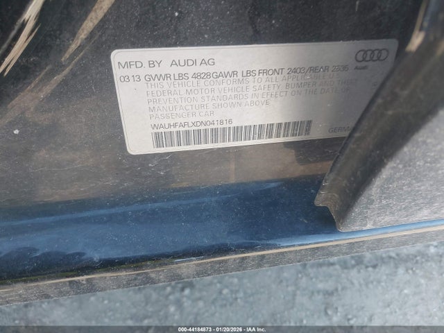 2013 AUDI A4 WAUHFAFLXDN041816 Photo 8