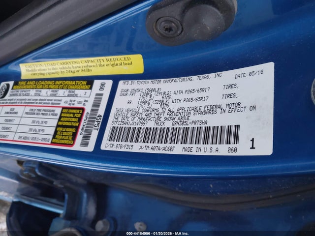 5TFCZ5AN1JX147897 Toyota Tacoma