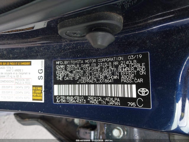 Toyota COROLLA LE 2020 JTDEPRAE7LJ018641 Image 9