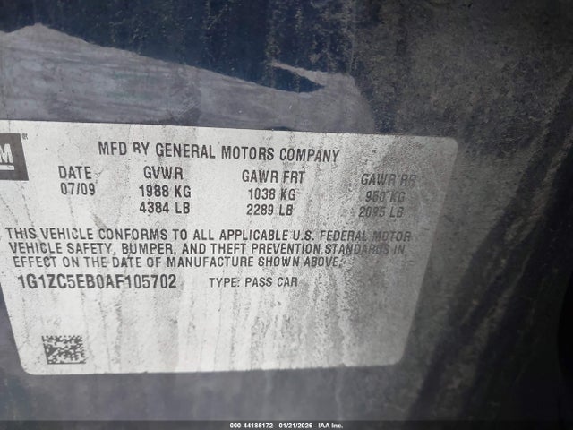 2010 CHEVROLET MALIBU 1G1ZC5EB0AF105702 Photo 8