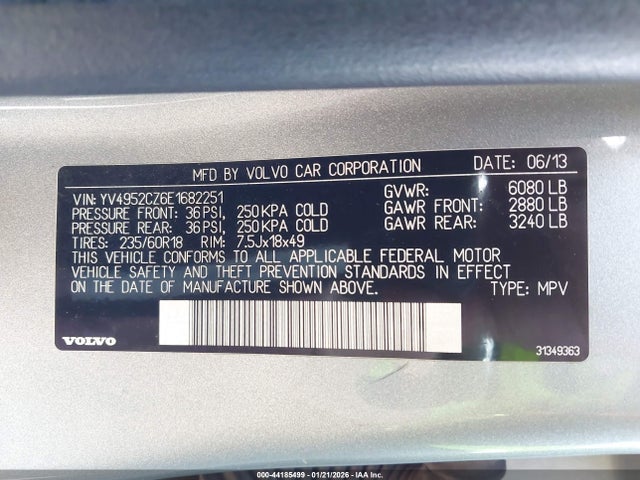 YV4952CZ6E1682251 Volvo XC90 3.2
